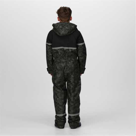 Непромокаемо Яке Regatta Unisex Kids Rancher Waterproof Jacket Камуфлаж/Черно 