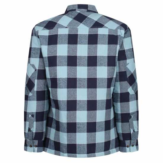 Regatta Shlfrdpdshrt Sn99 Синьо проверка Мъжки ризи