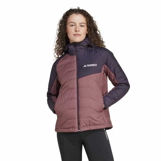 Adidas Дамско Яке С Качулка Terrex Multi Synthetic Insulated Hooded Jacket Womens Черно/Красно Дамски якета и палта