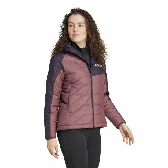 Adidas Дамско Яке С Качулка Terrex Multi Synthetic Insulated Hooded Jacket Womens Черно/Красно Дамски якета и палта