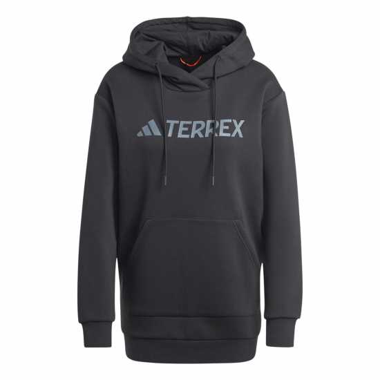 Adidas Terrex Logo Hoodie Womens Черно Дамски полар
