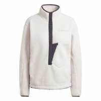 Adidas Terrex Xploric High Pile Fleece Pullover Sweatshirt Womens Пути Мауве Дамски полар
