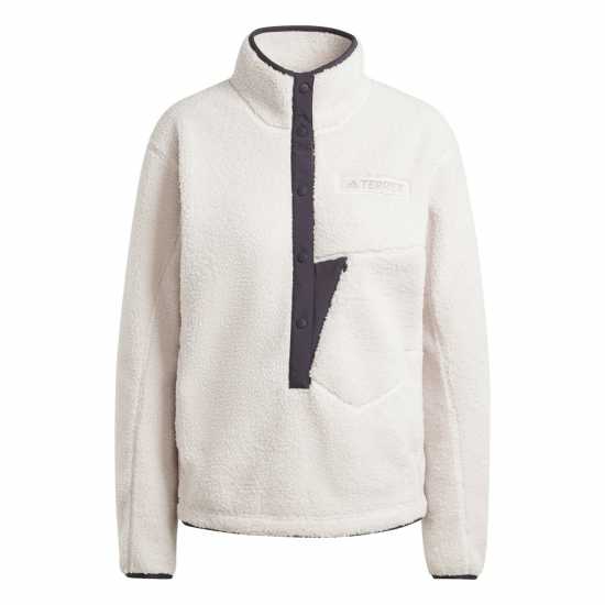 Adidas Terrex Xploric High Pile Fleece Pullover Sweatshirt Womens Пути Мауве Дамски полар