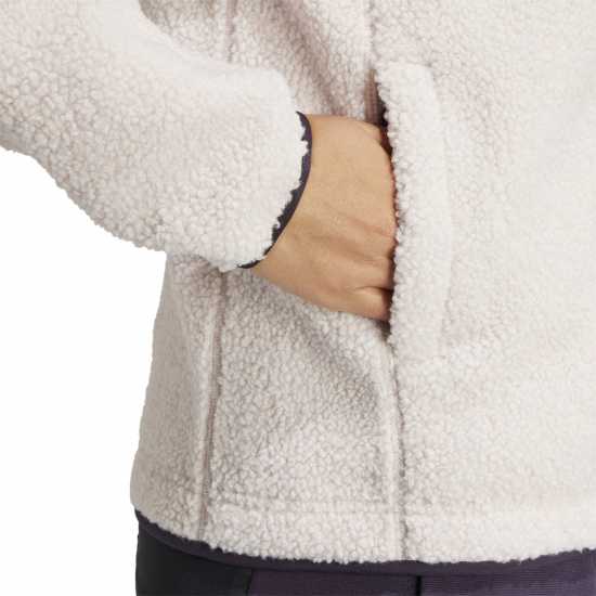 Adidas Terrex Xploric High Pile Fleece Pullover Sweatshirt Womens Пути Мауве Дамски полар