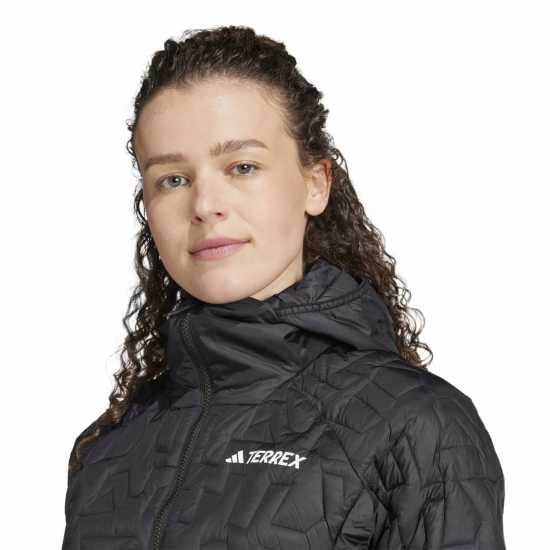 Adidas Дамско Яке С Качулка Terrex Xperior Primaloft Loose Fill Insulated Hooded Jacket Womens Черно Дамски якета и палта