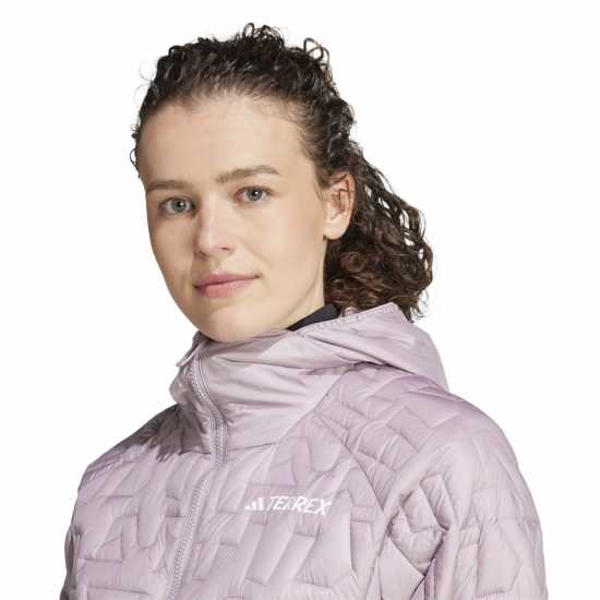Adidas Дамско Яке С Качулка Terrex Xperior Primaloft Loose Fill Insulated Hooded Jacket Womens Щипка/Черно Дамски якета и палта