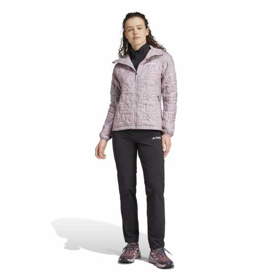 Adidas Дамско Яке С Качулка Terrex Xperior Primaloft Loose Fill Insulated Hooded Jacket Womens Щипка/Черно Дамски якета и палта