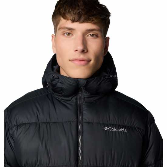 Columbia Men's Pike Lake Hooded Water-Resistant Insulated Puffer Jacket Черно 