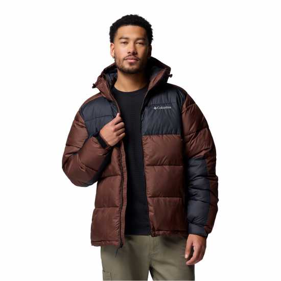 Columbia Men's Pike Lake Hooded Water-Resistant Insulated Puffer Jacket Тютюн 