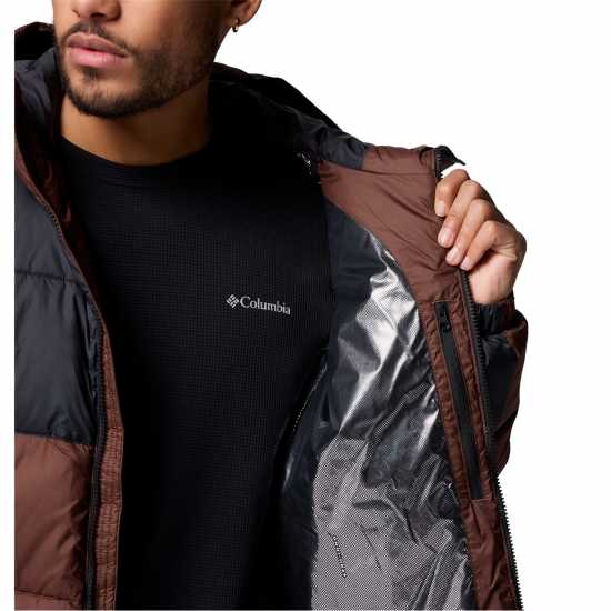 Columbia Men's Pike Lake Hooded Water-Resistant Insulated Puffer Jacket Тютюн 