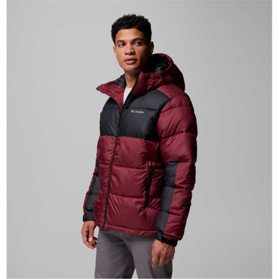 Columbia Men's Pike Lake Hooded Water-Resistant Insulated Puffer Jacket Богато вино 