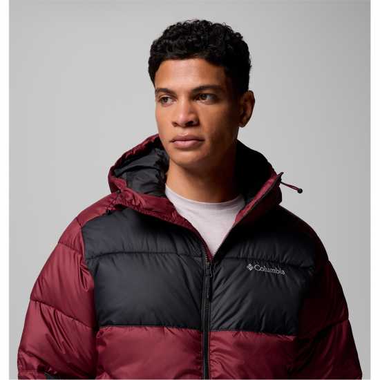 Columbia Men's Pike Lake Hooded Water-Resistant Insulated Puffer Jacket Богато вино 