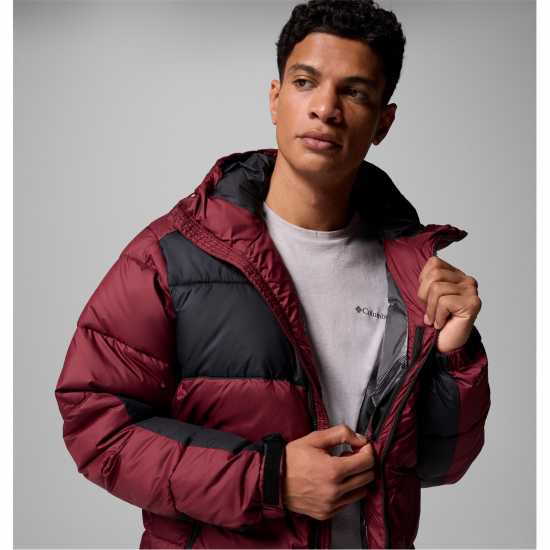 Columbia Men's Pike Lake Hooded Water-Resistant Insulated Puffer Jacket Богато вино 