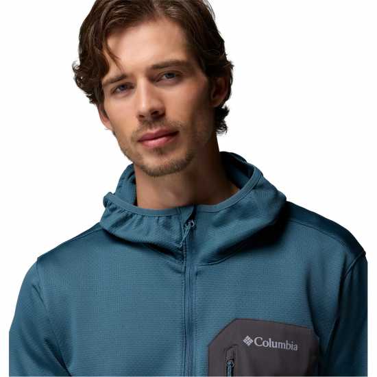 Полар С Решетъчна Структура Columbia Tall Heights™ Hdd Grid Fleece Full Zip Blue Полар С Решетъчна Структура Columbia Tall Heights™ Hdd Grid Fleece Full Zip Blue