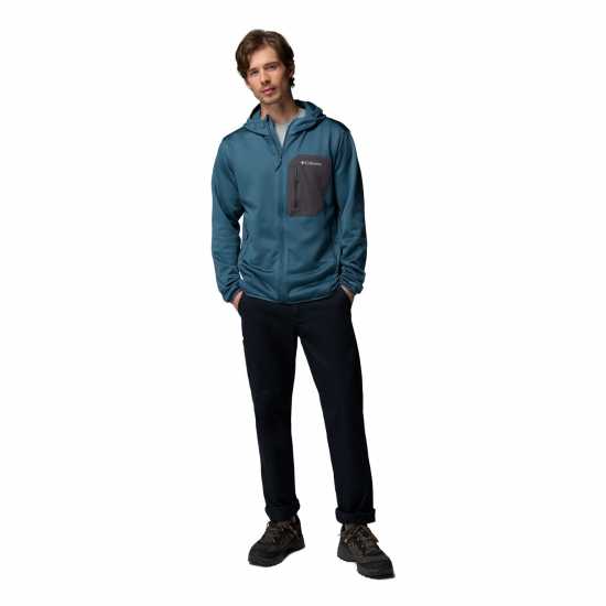 Полар С Решетъчна Структура Columbia Tall Heights™ Hdd Grid Fleece Full Zip Blue Полар С Решетъчна Структура Columbia Tall Heights™ Hdd Grid Fleece Full Zip Blue