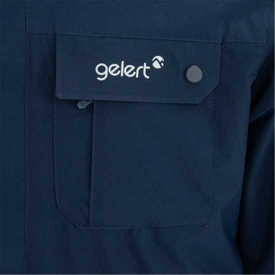 Gelert Men's 3-In-1 Windproof Fleece Lined Detachable Hood Long Sleeve Jacket Морска синьо 