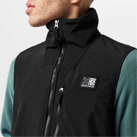 Полар Мъже Karrimor Basecamp Fleece Mens Черно/Зелено Мъжки полар