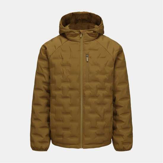 Karrimor Men's Heat-Sealed Hooded Long Sleeve Full Zip Insulated Puffer Jacket Кафяво 