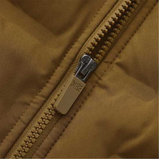 Karrimor Men's Heat-Sealed Hooded Long Sleeve Full Zip Insulated Puffer Jacket Кафяво 