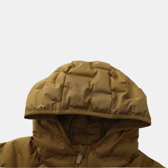 Karrimor Men's Heat-Sealed Hooded Long Sleeve Full Zip Insulated Puffer Jacket Кафяво 