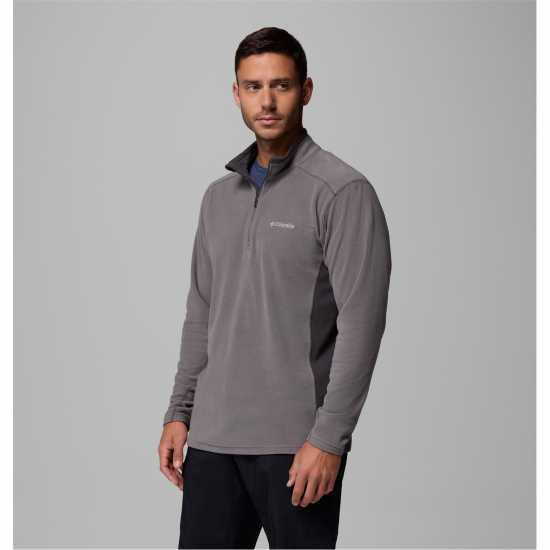 Мъжки Полар С Цип Columbia Klamath Range Half Zip Fleece Mens Градски сив 