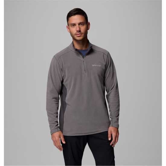 Мъжки Полар С Цип Columbia Klamath Range Half Zip Fleece Mens Градски сив 