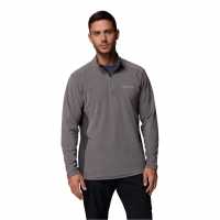 Мъжки Полар С Цип Columbia Klamath Range Half Zip Fleece Mens City Grey 