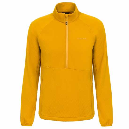 Karrimor Мъжко Яке С Цип Grid Fleece Half Zip Jacket Mens Жълто Мъжки полар