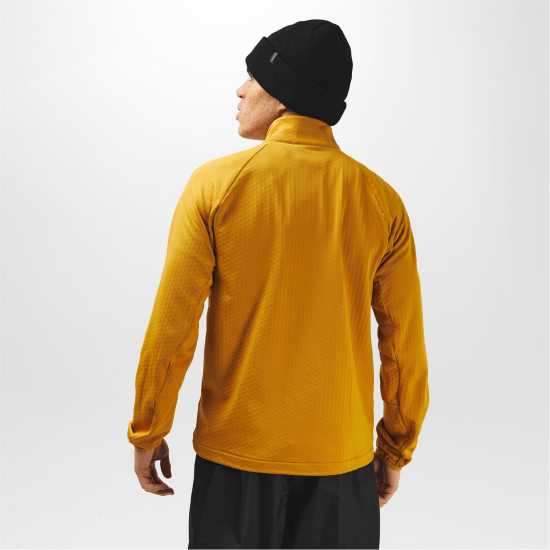 Karrimor Мъжко Яке С Цип Grid Fleece Half Zip Jacket Mens Жълто Мъжки полар