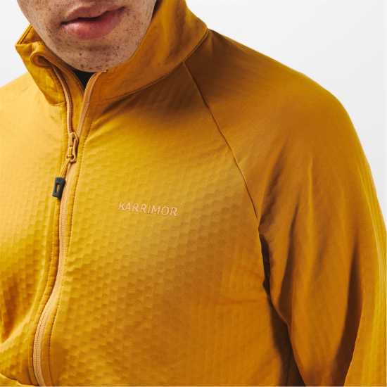 Karrimor Мъжко Яке С Цип Grid Fleece Half Zip Jacket Mens Жълто Мъжки полар