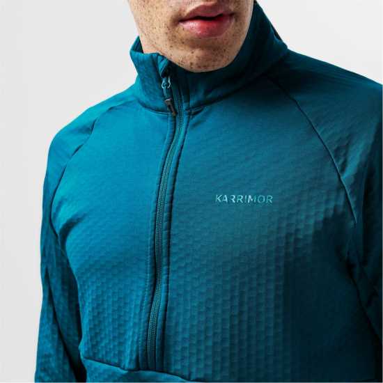 Karrimor Мъжко Яке С Цип Grid Fleece Half Zip Jacket Mens Синьо Мъжки полар
