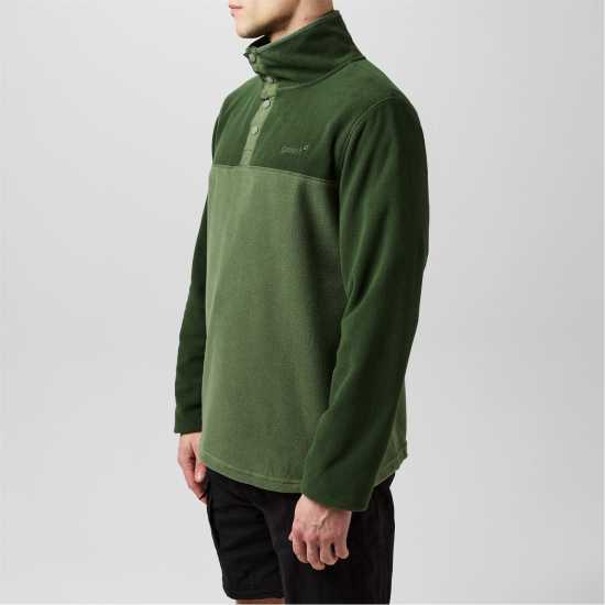Gelert Мъжка Блуза Полар Quarter Snap Fleece Top Mens Зелено Мъжки полар