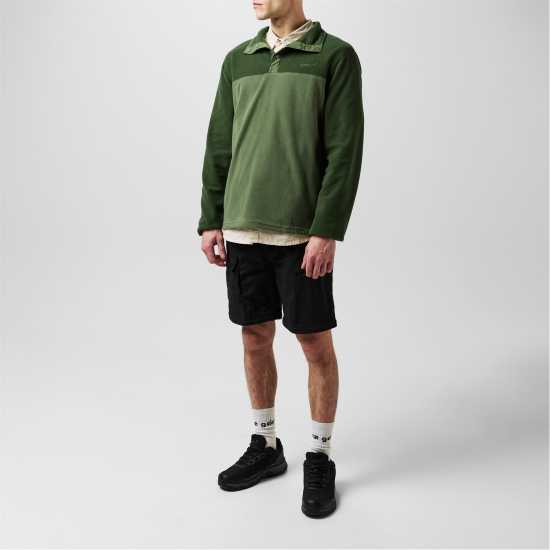 Gelert Мъжка Блуза Полар Quarter Snap Fleece Top Mens Зелено Мъжки полар