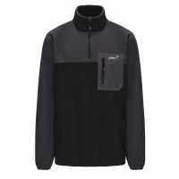 Мъжки полар Gelert Мъжка Блуза Полар Quarter Snap Fleece Top Mens Black/Grey Gelert Мъжка Блуза Полар Quarter Snap Fleece Top Mens Black/Grey Мъжки полар