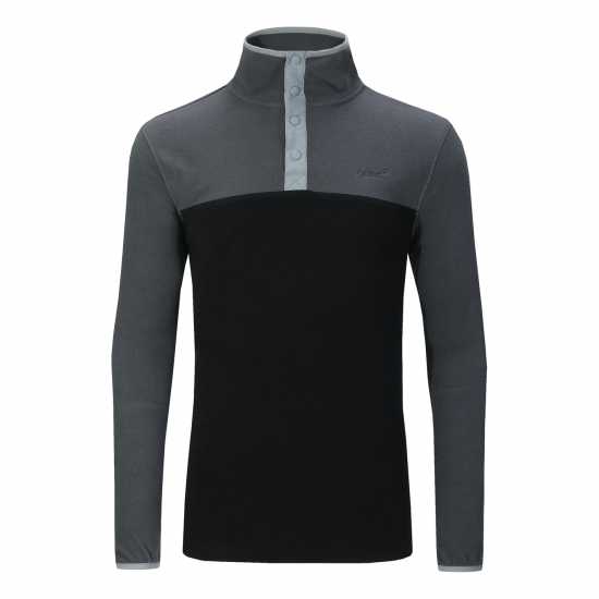Мъжки полар Gelert Мъжка Блуза Полар Quarter Snap Fleece Top Mens Charcoal/Black Gelert Мъжка Блуза Полар Quarter Snap Fleece Top Mens Charcoal/Black Мъжки полар