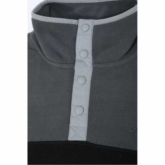 Мъжки полар Gelert Мъжка Блуза Полар Quarter Snap Fleece Top Mens Charcoal/Black Gelert Мъжка Блуза Полар Quarter Snap Fleece Top Mens Charcoal/Black Мъжки полар
