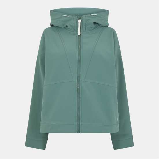 Craghoppers Women's Tyra Hooded Full-Zip Fleece Fabric Frosted Pine 
