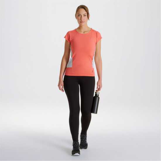 Craghoppers Women's Crag Atmos Short-Sleeve Performance T-Shirt Рио Червено 