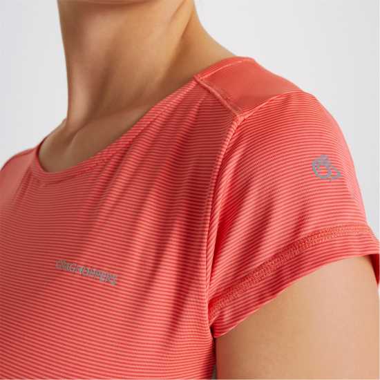 Craghoppers Women's Crag Atmos Short-Sleeve Performance T-Shirt Рио Червено 