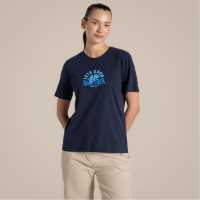 Craghoppers Women's Crag Malibo Short-Sleeve Performance T-Shirt BlueNavyGrow 