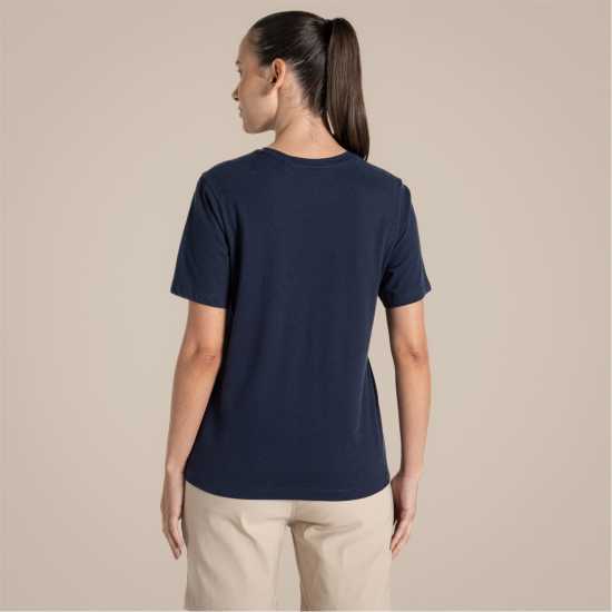 Craghoppers Women's Crag Malibo Short-Sleeve Performance T-Shirt BlueNavyGrow 