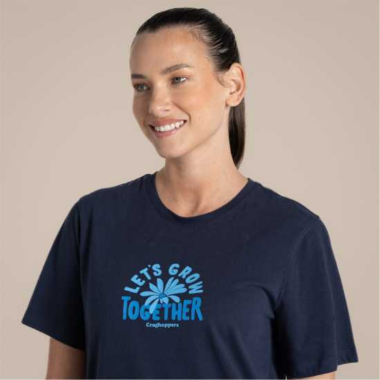 Craghoppers Women's Crag Malibo Short-Sleeve Performance T-Shirt BlueNavyGrow 
