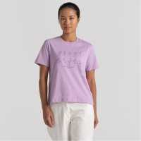 Craghoppers Women's Crag Malibo Short-Sleeve Performance T-Shirt Вистерия Блм 