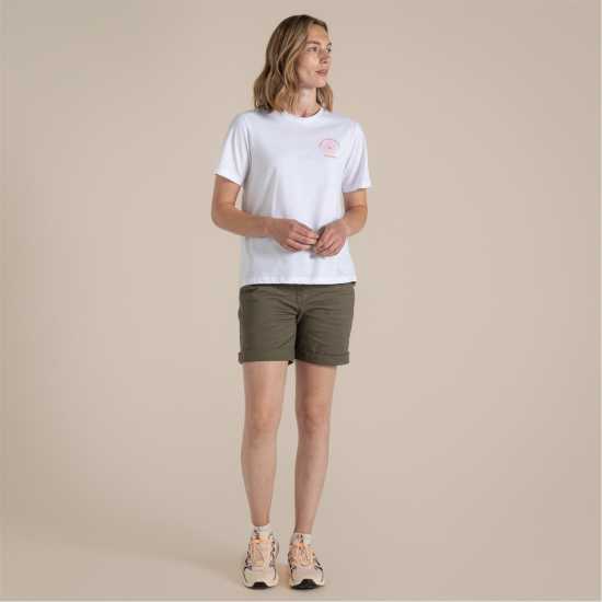 Craghoppers Women's Crag Malibo Short-Sleeve Performance T-Shirt OptWhtBeKind 