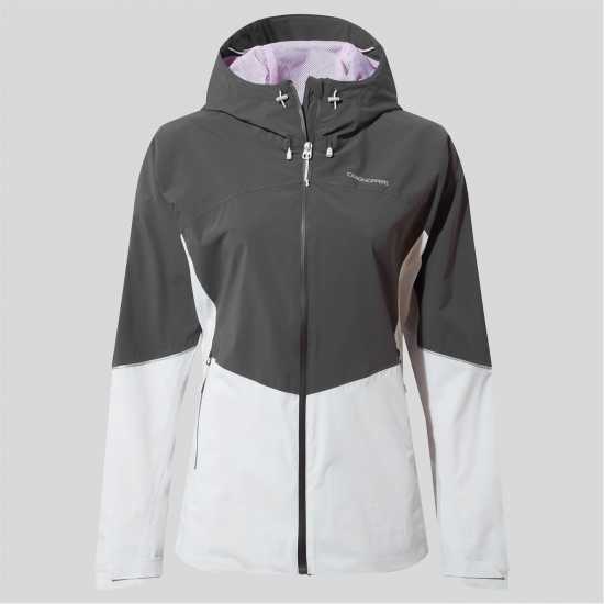 Craghoppers Jamila Jacket Waterproof Womens Черен/Лунен/Бял Дамски якета и палта