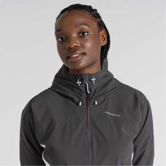 Craghoppers Jamila Jacket Waterproof Womens Черен/Лунен/Бял Дамски якета и палта