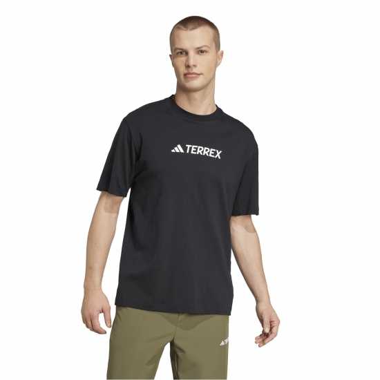 Adidas Мъжка Риза Terrex Classic Logo T-Shirt Mens Черно Adidas Мъжка Риза Terrex Classic Logo T-Shirt Mens Черно