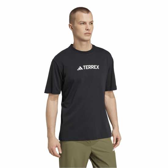 Adidas Мъжка Риза Terrex Classic Logo T-Shirt Mens Черно Adidas Мъжка Риза Terrex Classic Logo T-Shirt Mens Черно
