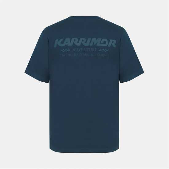 Karrimor Men's Graphic Cotton Short Sleeve T-Shirt Blue Denim Karrimor Men's Graphic Cotton Short Sleeve T-Shirt Blue Denim