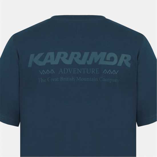 Karrimor Men's Graphic Cotton Short Sleeve T-Shirt Blue Denim Karrimor Men's Graphic Cotton Short Sleeve T-Shirt Blue Denim